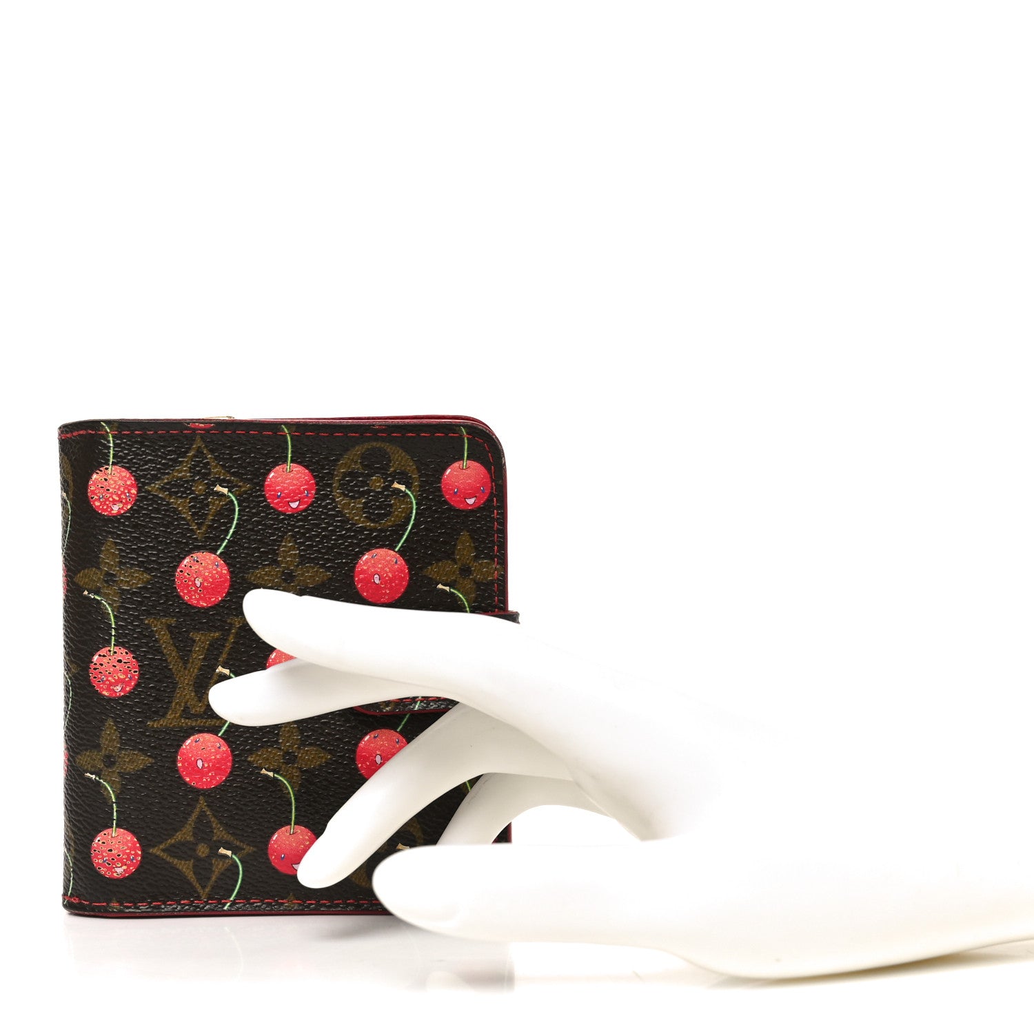 Louis Vuitton Monogram Cerises Compact Zippe Wallet 2 of 8