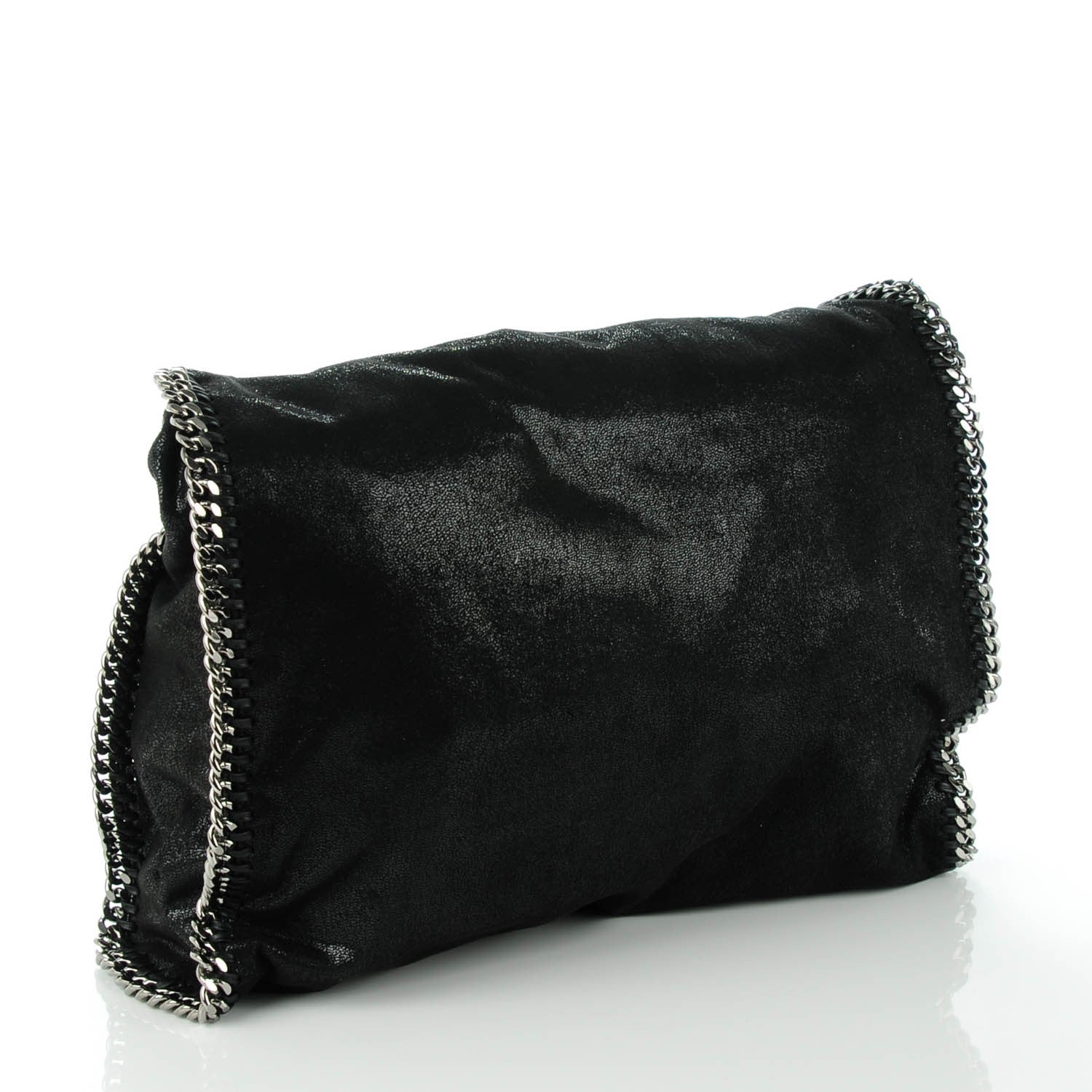 Stella McCartney Shaggy Deer Big Falabella Tote Black 4 of 10