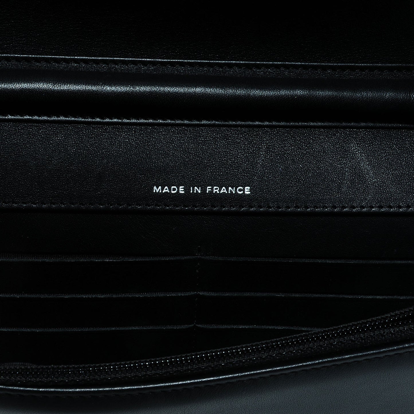 Patent Strass Wallet On Chain WOC Black