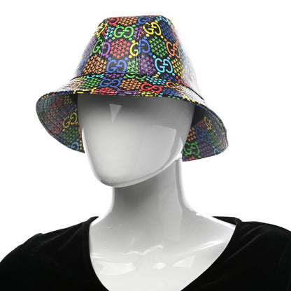 Gucci GG Supreme Monogram Psychedelic Fedora Hat S Multicolor 2 of 9