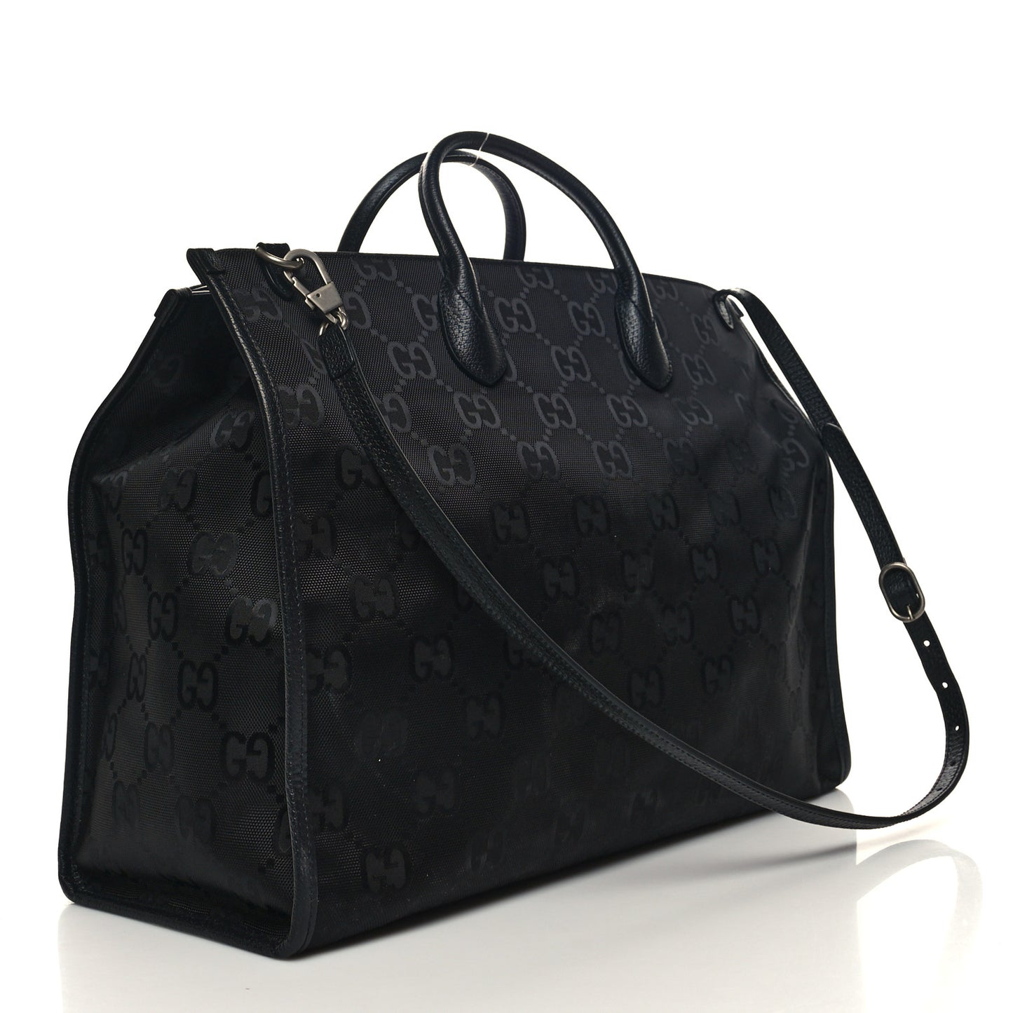 Econyl Nylon Monogram Large Off The Grid Tote Bag Black