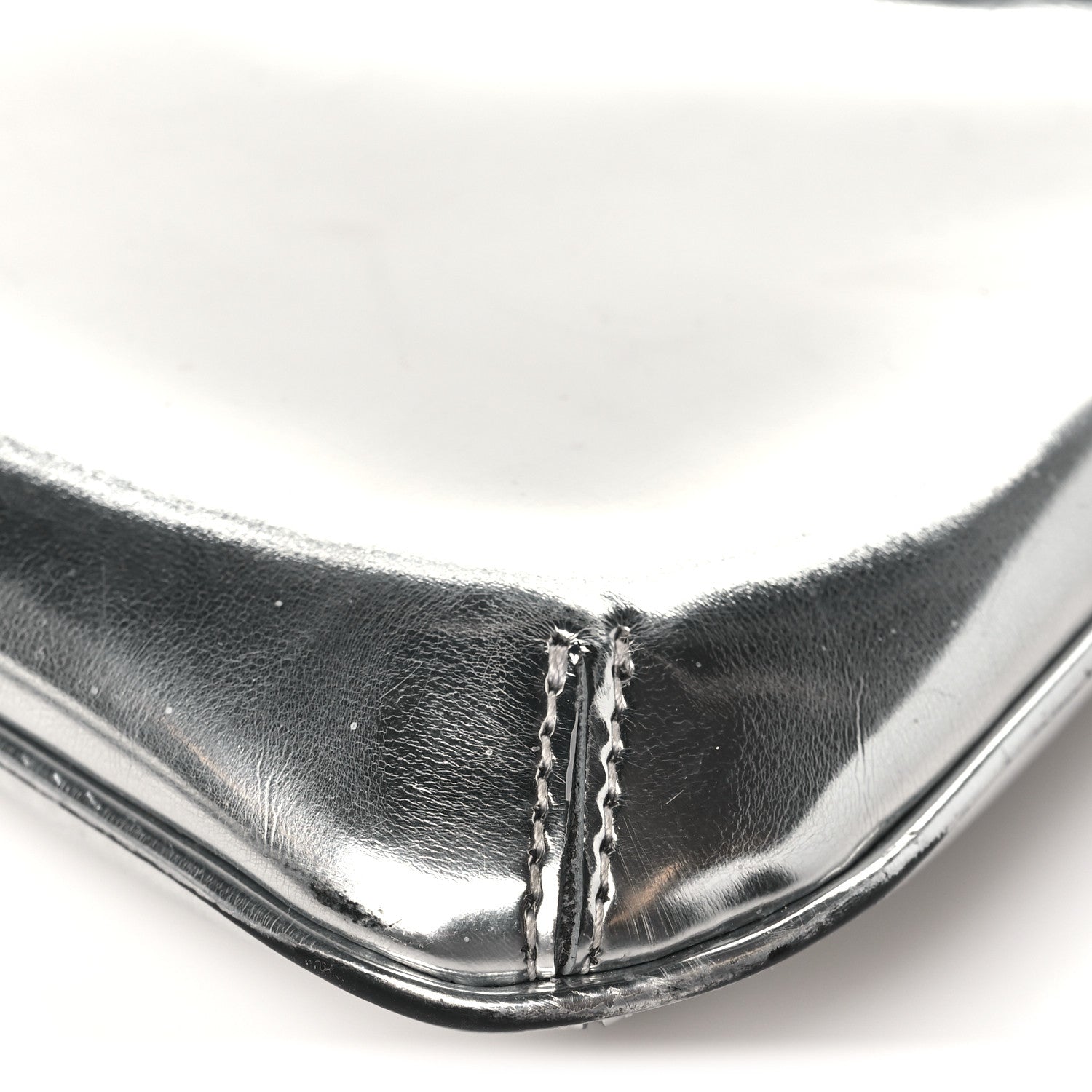 Jacquemus Metallic Calfskin Le Bisou Perle Silver 9 of 9
