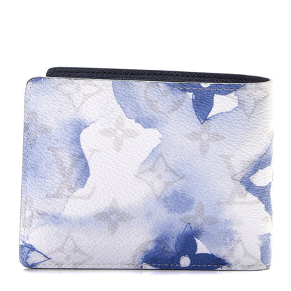 Louis Vuitton Monogram Watercolor Multiple Wallet Blue 3 of 6