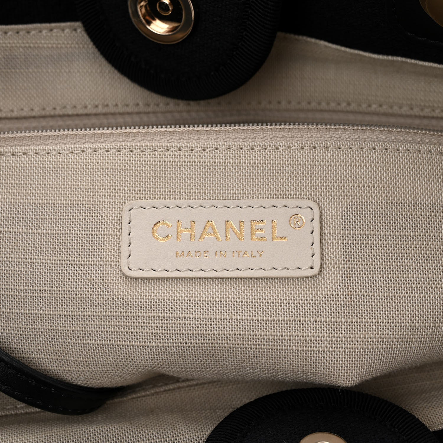 Chanel Mixed Fibers Small Deauville Tote Black 6 of 11