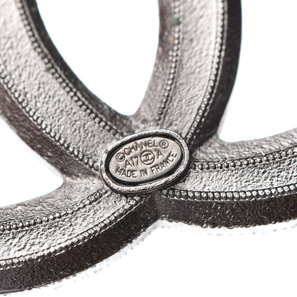 Chanel Ruthenium Pearl CC Brooch Dark Grey 4 of 5