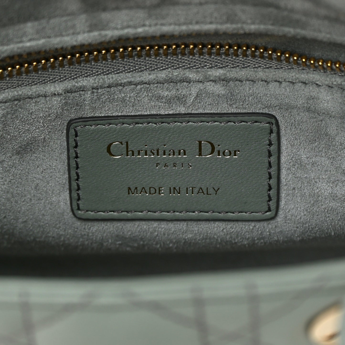 Lambskin Cannage Gradient Small My ABCDior Lady Dior Grey
