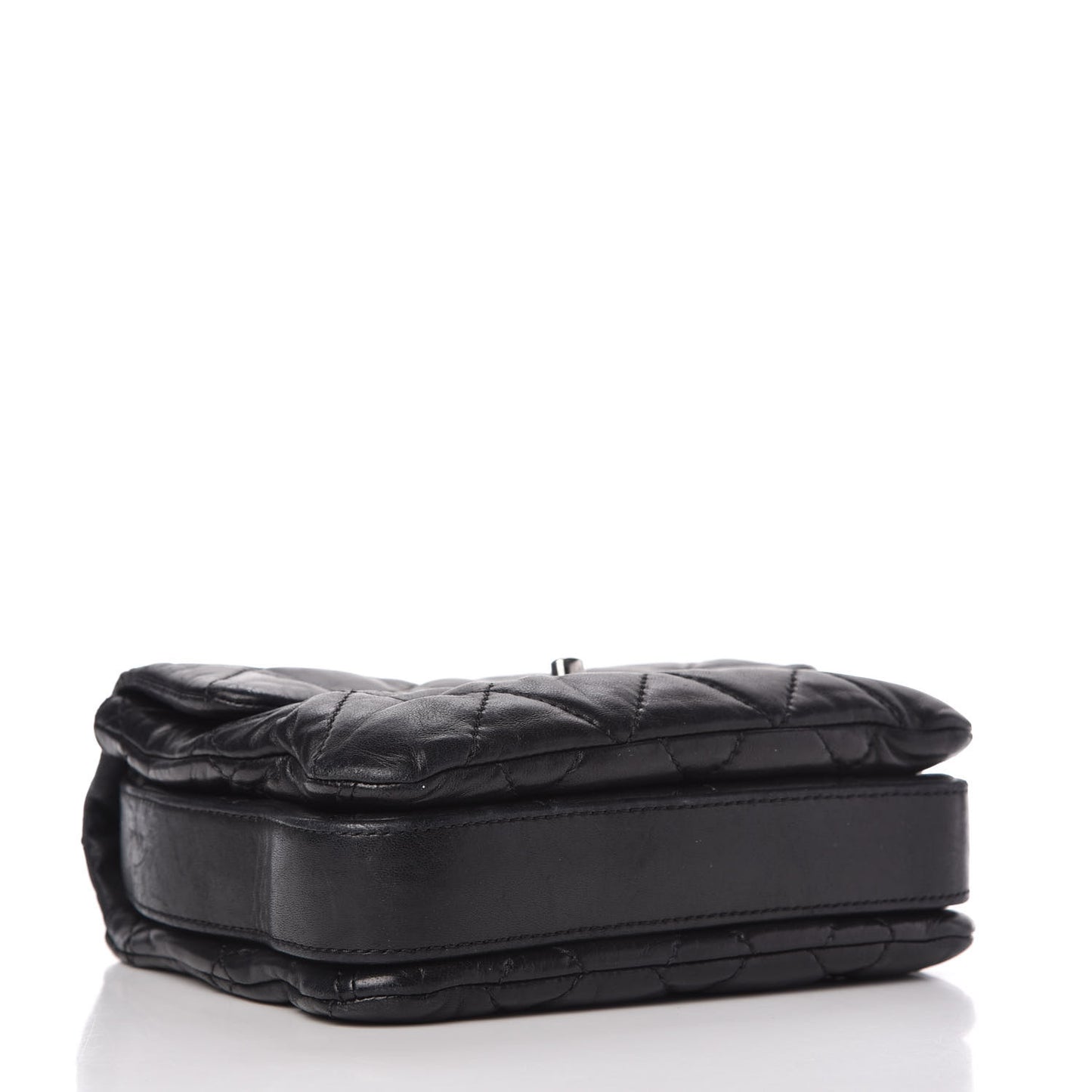 Lambskin Quilted Mini Chanel 3 Flap Black