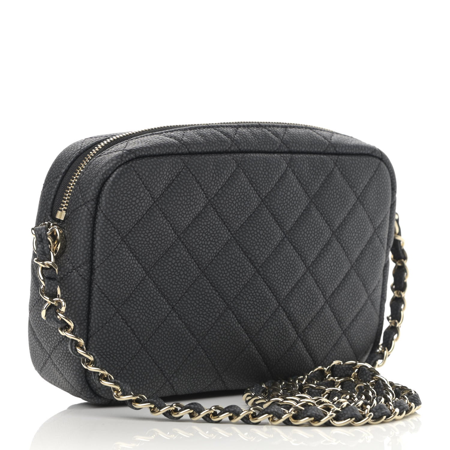 Chanel Iridescent Caviar Quilted Small Coco Tassel Camera Case Black 3 of 10