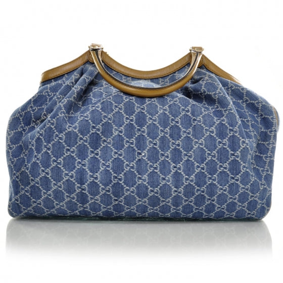Denim Monogram Large Sukey Tote