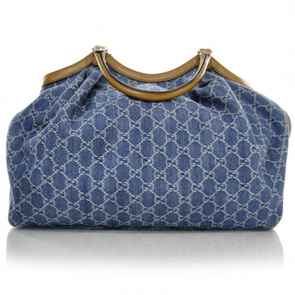 Gucci Denim Monogram Large Sukey Tote 3 of 10