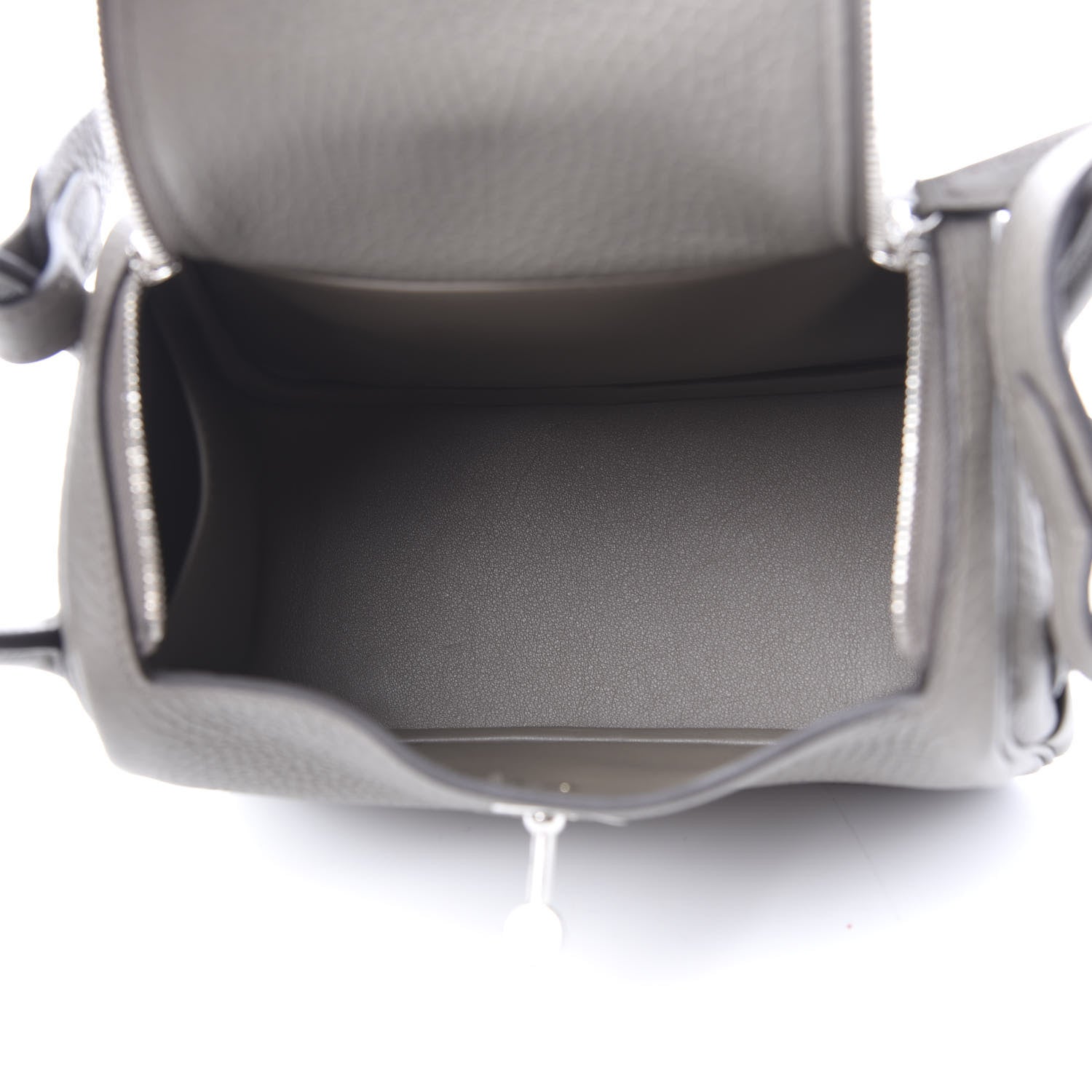 Hermes Taurillon Clemence Mini Lindy 20 Etain 4 of 9
