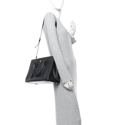 Prada Saffiano Medium Galleria Double Zip Tote Black 3 of 17