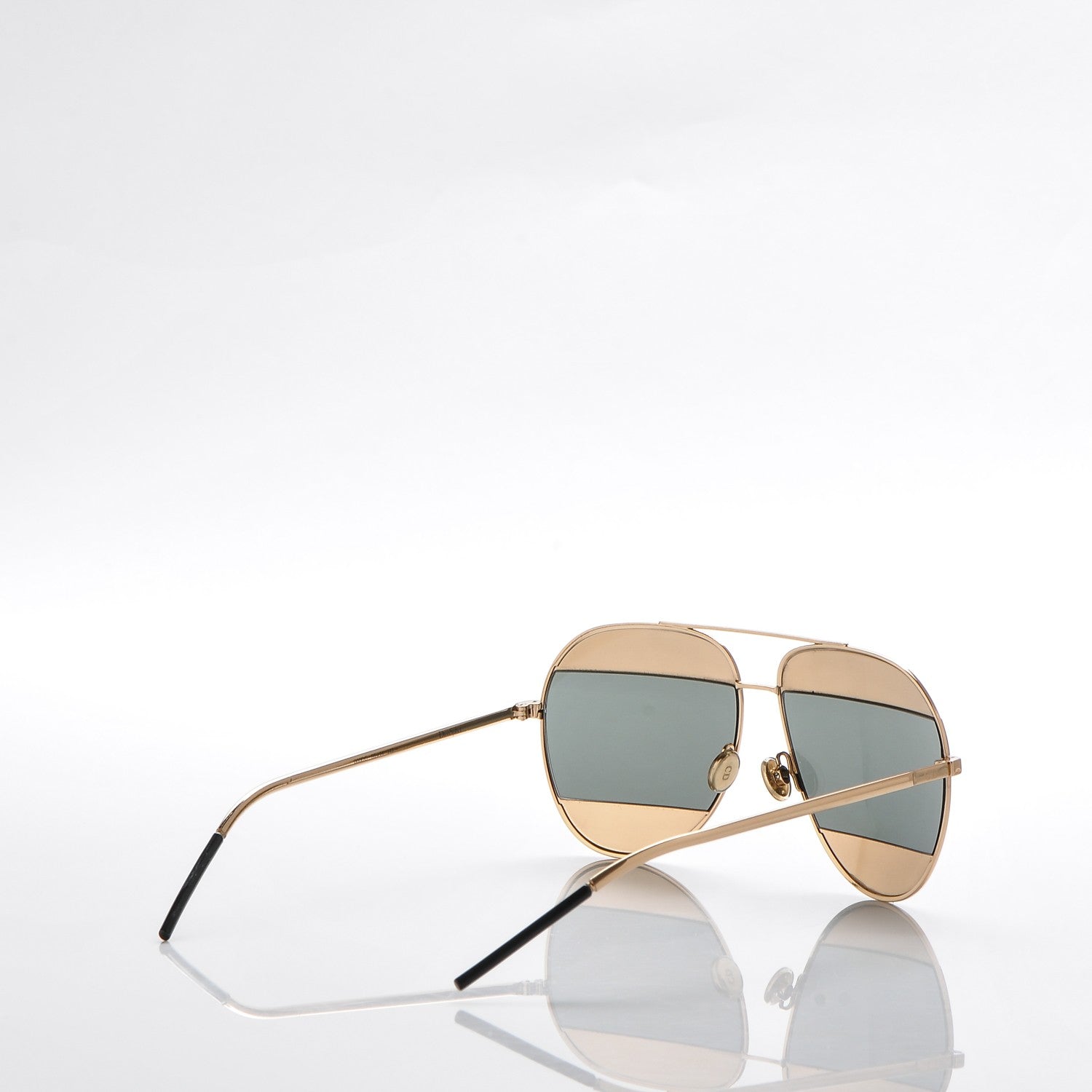 Christian Dior Split 1 Aviator Sunglasses Gold 5 of 7