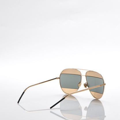 Christian Dior Split 1 Aviator Sunglasses Gold 5 of 7