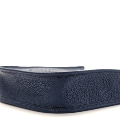 Hermes Taurillon Clemence Amazone Sangle Cavale Evelyne TPM Bleu Nuit Bleu Encre Cuivre 8 of 8