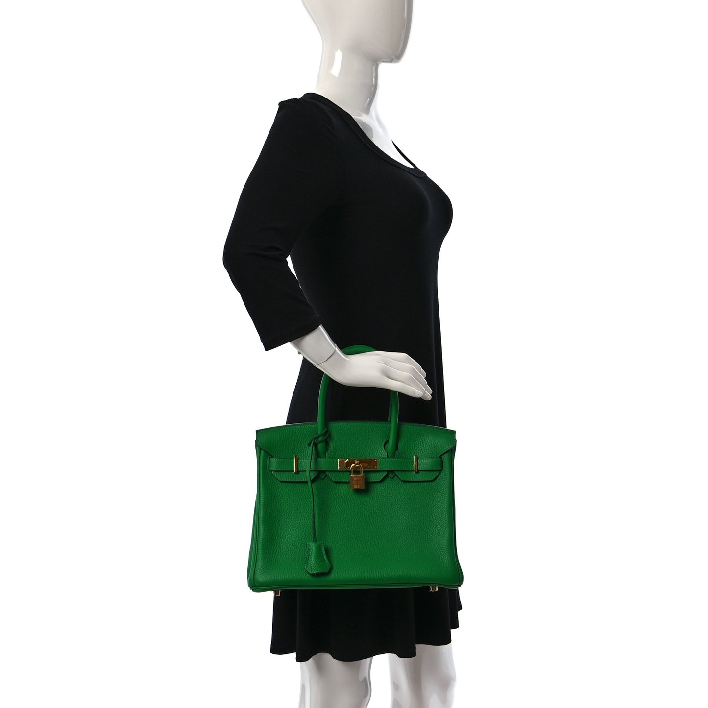 Taurillon Clemence Birkin 30 Bamboo