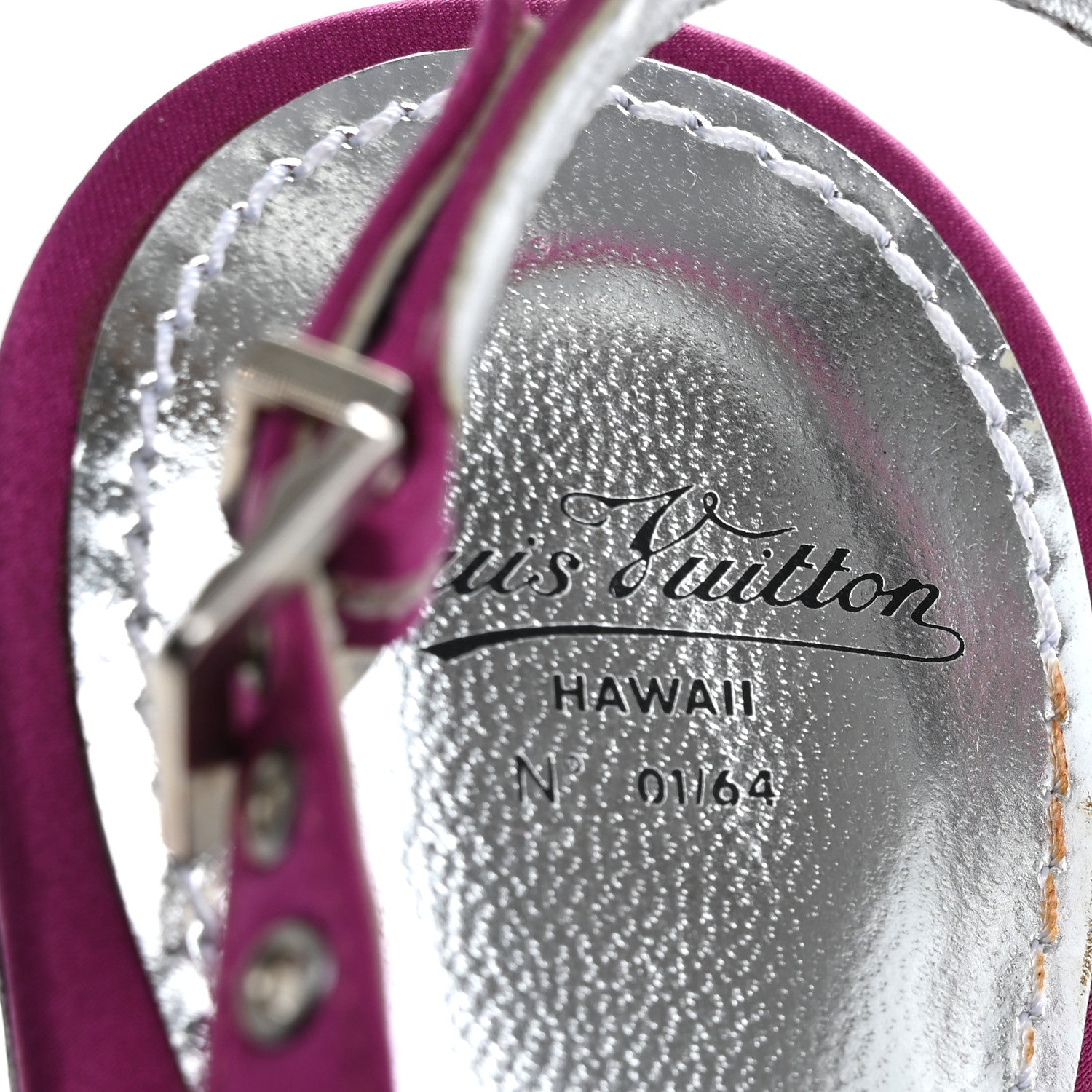 Louis Vuitton Satin Hawaii Sandals 37 Pink 11 of 11