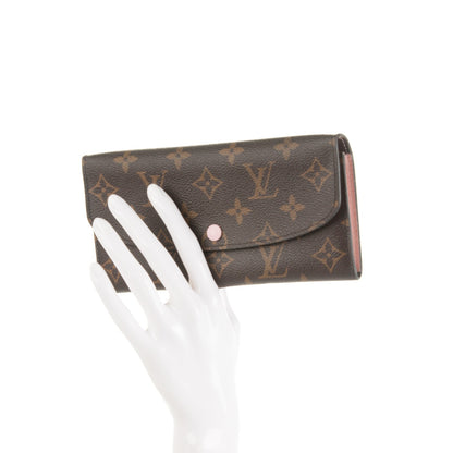 Louis Vuitton Monogram Emilie Wallet Rose Ballerine 2 of 7