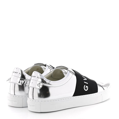 Givenchy Calfskin Band Logo Womens Urban Street Sneakers 36 Silvery 4 of 9