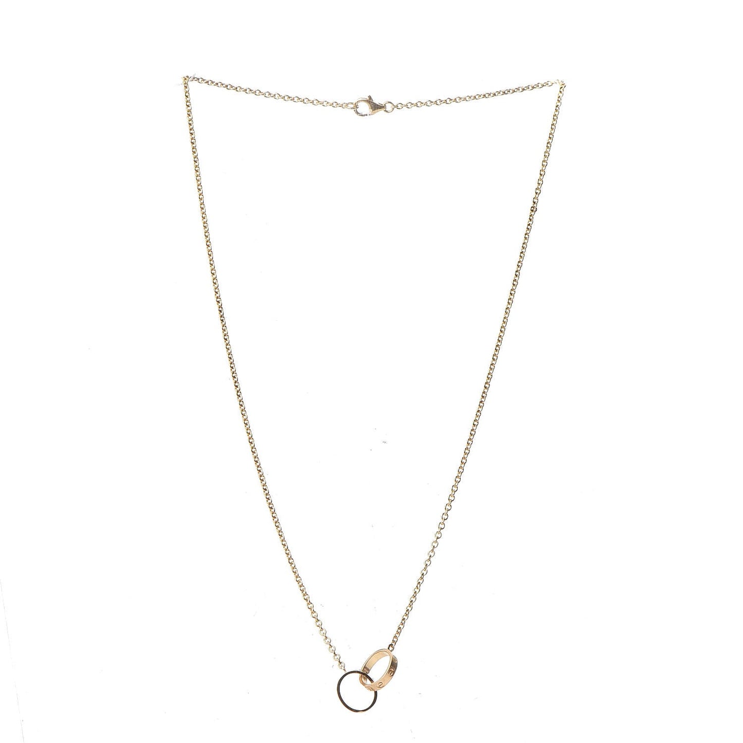 18K Yellow Gold Interlocking LOVE Necklace