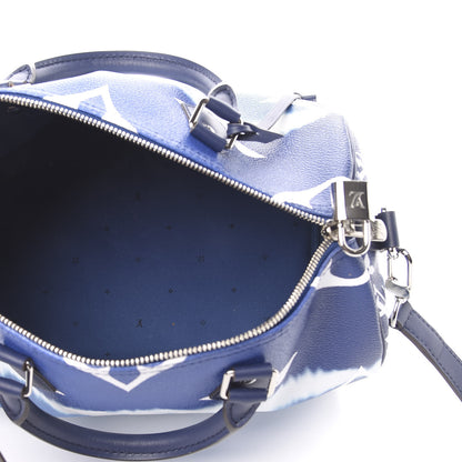 Louis Vuitton Monogram Escale Speedy Bandouliere 30 Blue 6 of 12