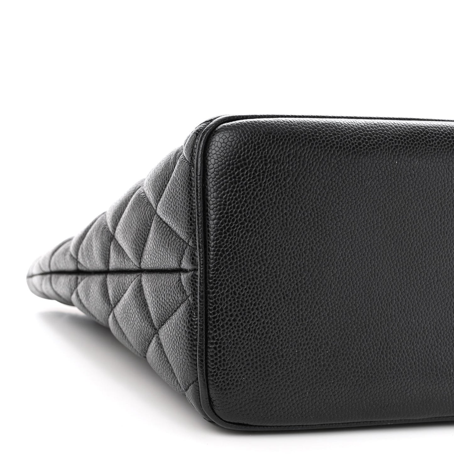 Caviar Quilted Medallion Tote Black