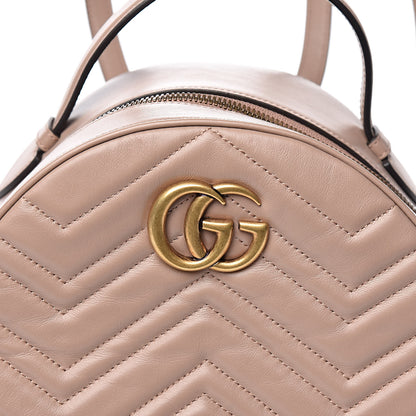 Gucci Calfskin Matelasse GG Marmont Backpack Porcelain Rose 10 of 10