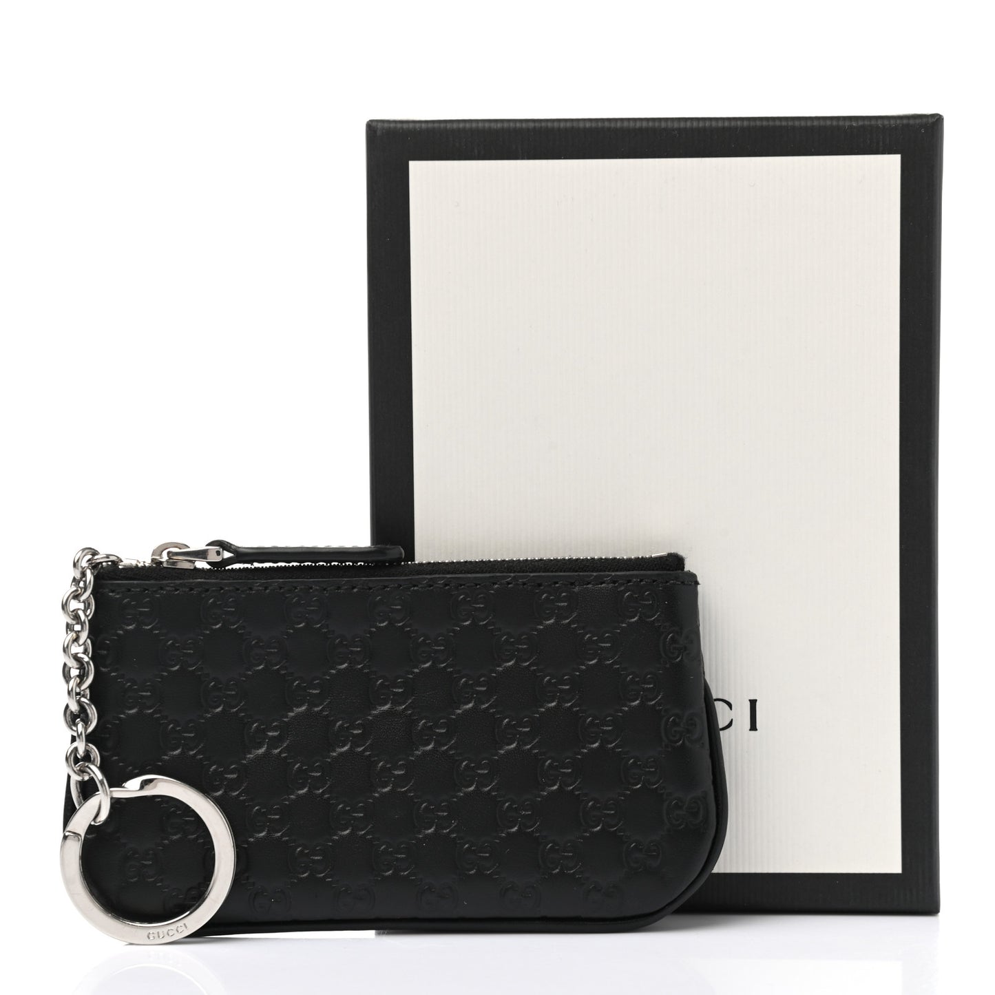 Microguccissima Key Ring Coin Case Black