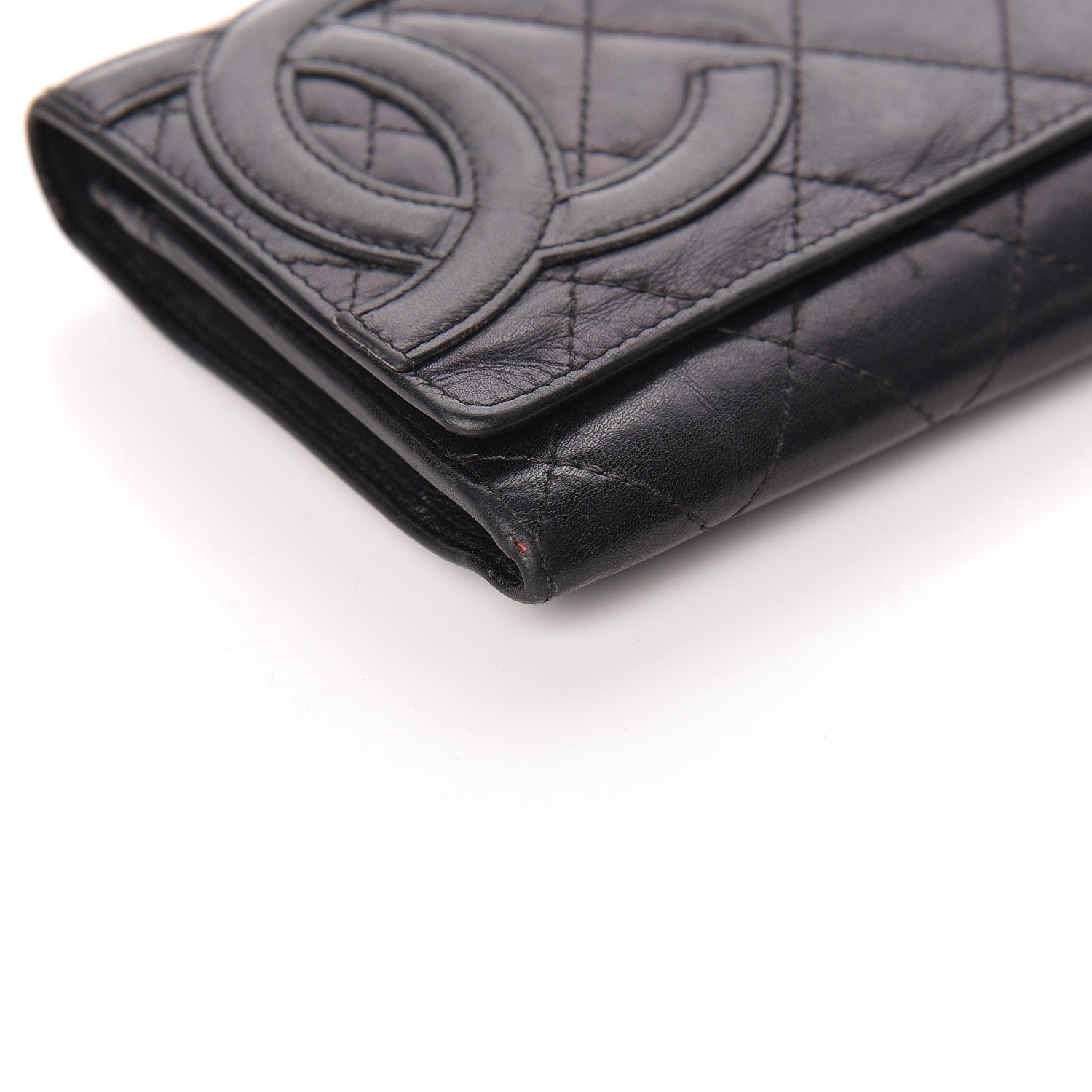 Chanel Calfskin Quilted Cambon Flap Wallet Black 9 of 15