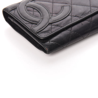 Chanel Calfskin Quilted Cambon Flap Wallet Black 9 of 15