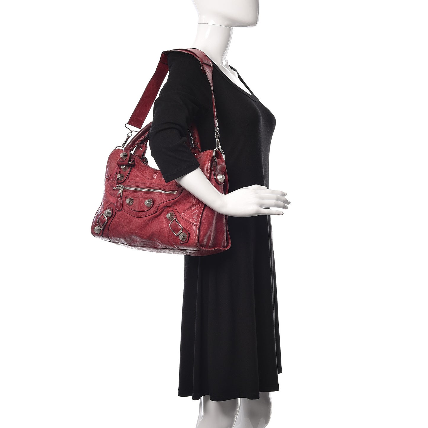 Agneau Giant 21 Silver Hardware City Pourpre
