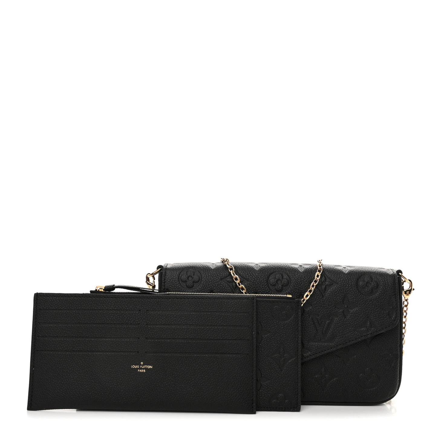 Empreinte Pochette Felicie Chain Wallet Black