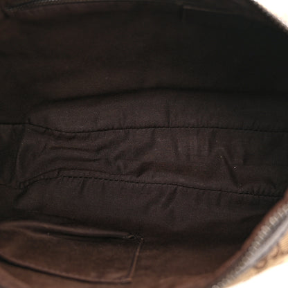 Gucci Monogram Medium Half Moon Hobo Dark Brown 5 of 11