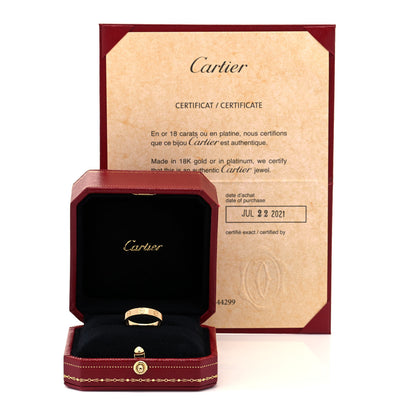 Cartier 18K Yellow Gold 3.5mm LOVE Wedding Band Ring 53 6.5 5 of 5