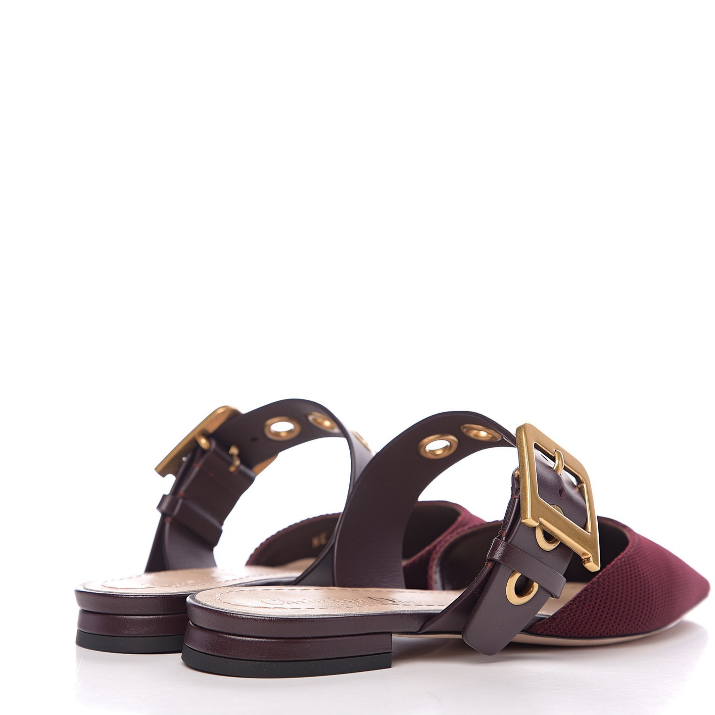 Technical Fabric D-Dior Ballerina Flats 35 Rouge