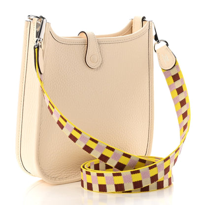 Hermes Taurillon Clemence Quadrille Evelyne TPM Nata Citron 3 of 10