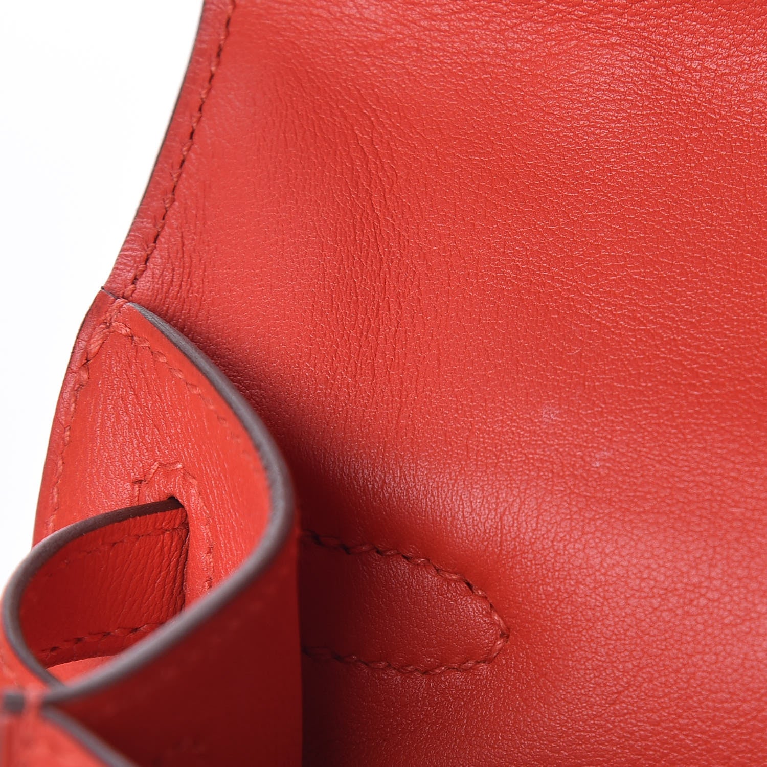 Hermes Swift Kelly Pochette Clutch Rouge Tomate 23 of 26