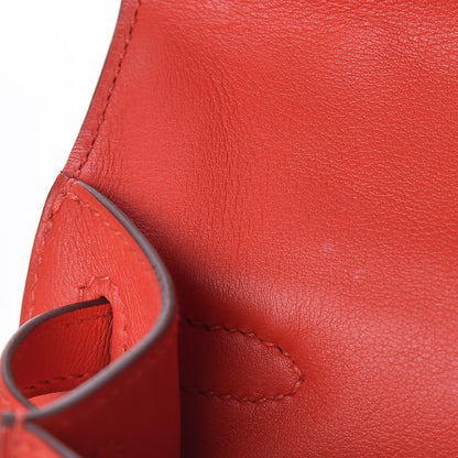 Hermes Swift Kelly Pochette Clutch Rouge Tomate 23 of 26
