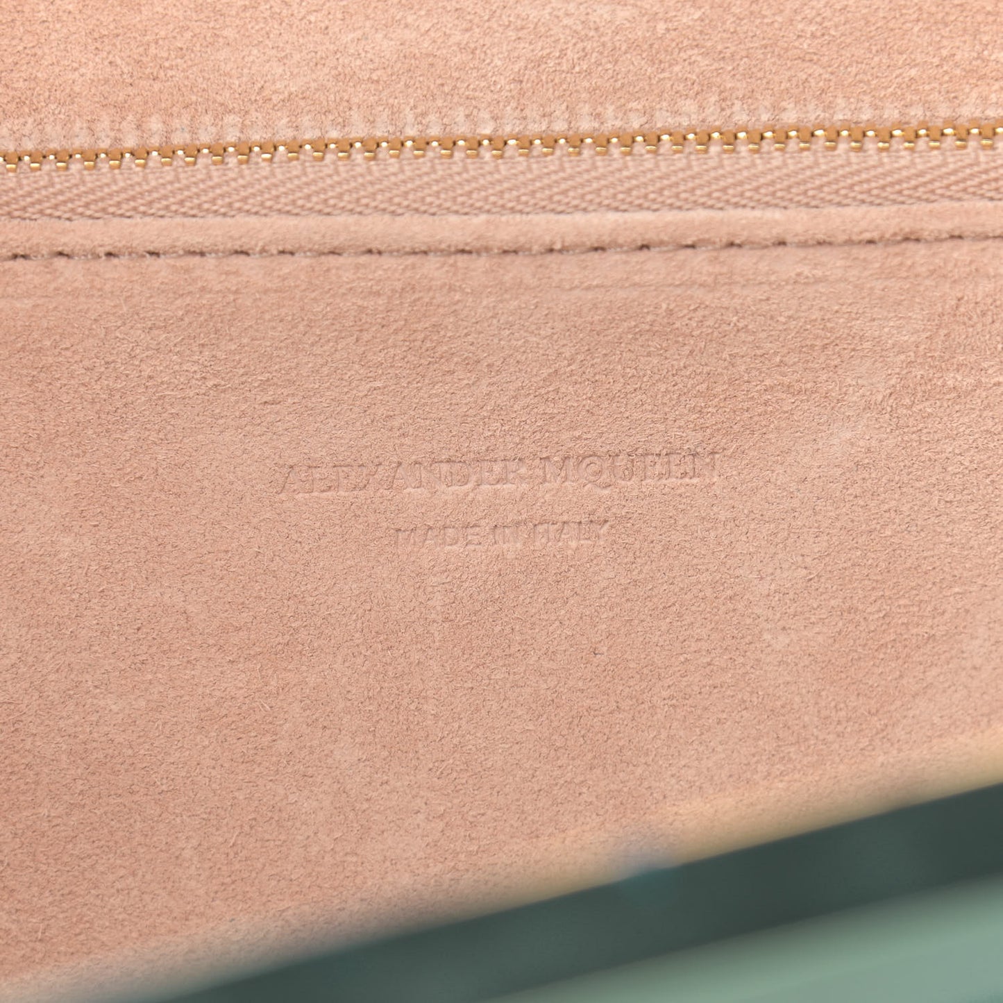 Calfskin Crocodile Embossed Knuckle Flat Clutch Citron