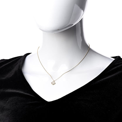 Van Cleef & Arpels 18K Yellow Gold Mother of Pearl Sweet Alhambra Pendant Necklace 2 of 6