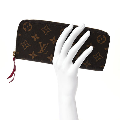 Louis Vuitton Monogram Clemence Wallet Fuchsia 2 of 12