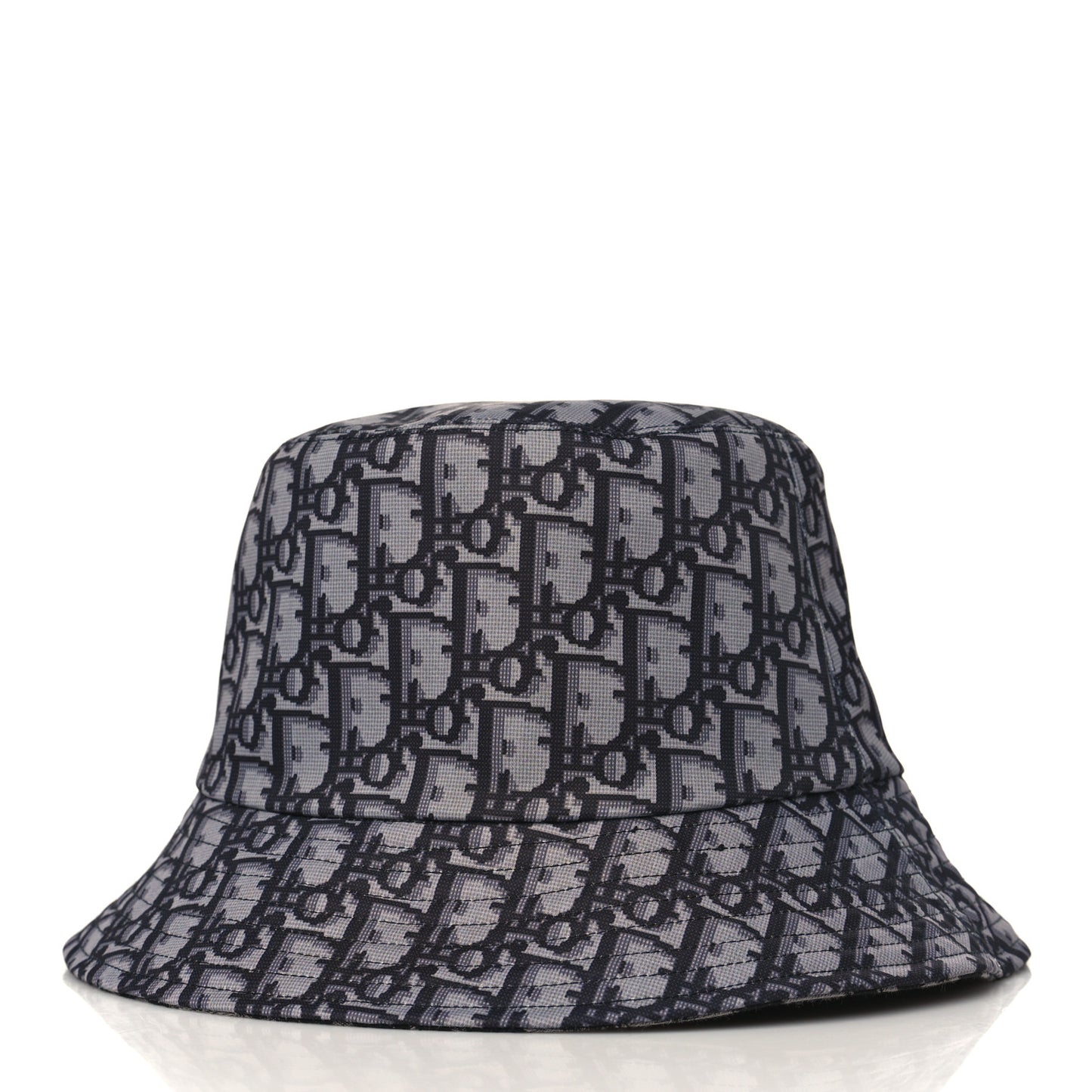 Oblique Reversible Leopard Bucket Hat 57 Grey