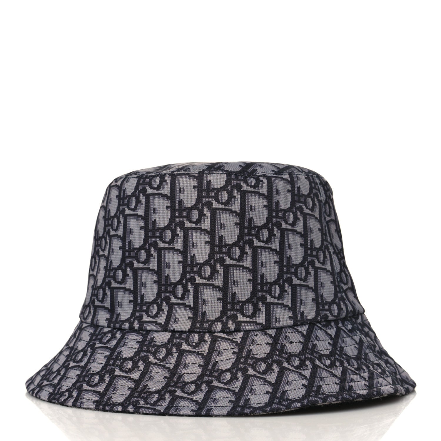 Christian Dior Oblique Reversible Leopard Bucket Hat 57 Grey 5 of 10