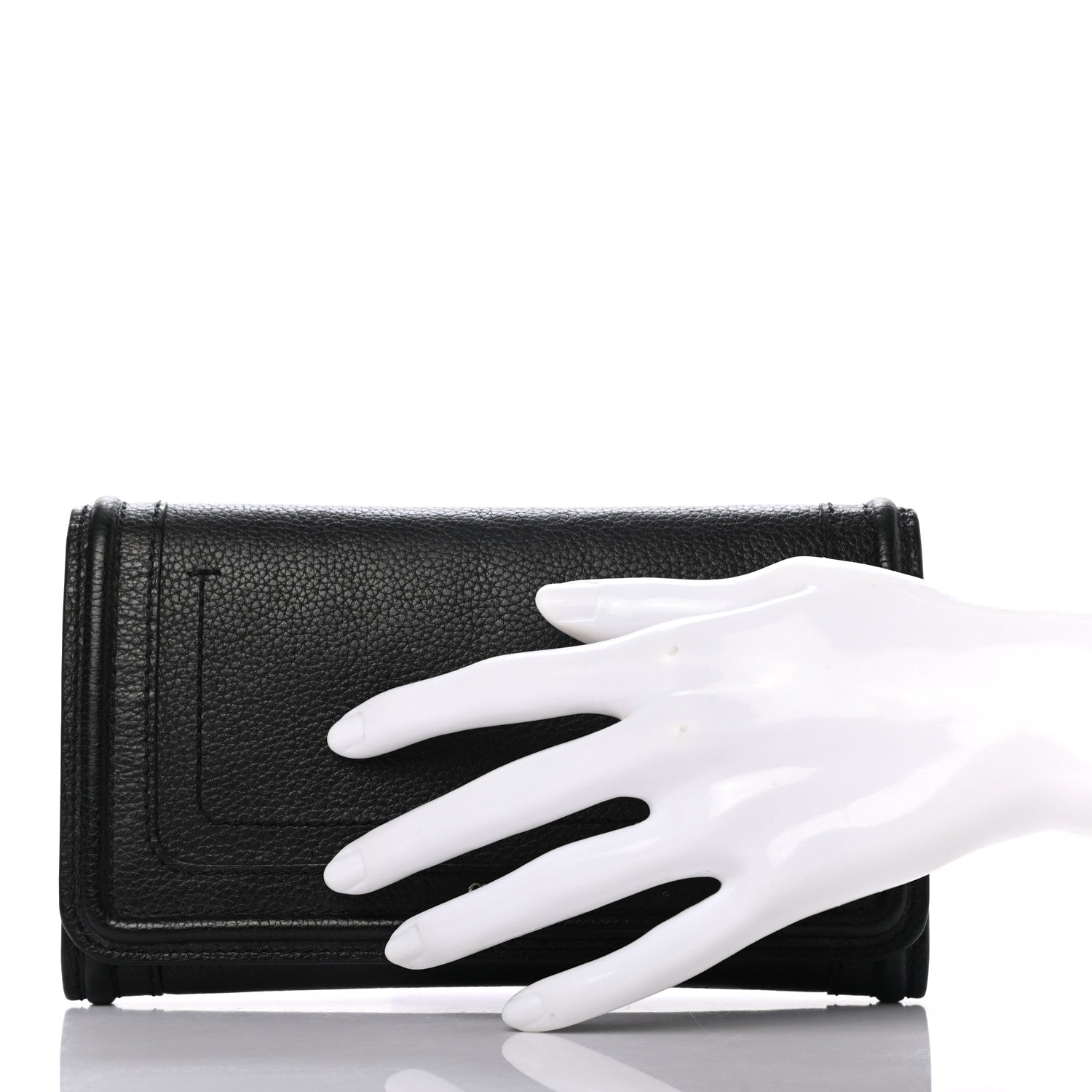 Chloe Grained Calfskin Continental Flap Wallet Black 2 of 10