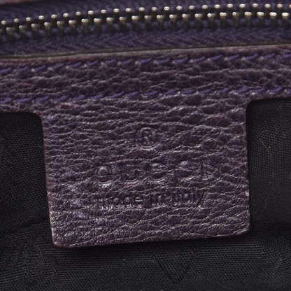 Gucci Suede Icon Bit Shoulder Bag Purple 8 of 11