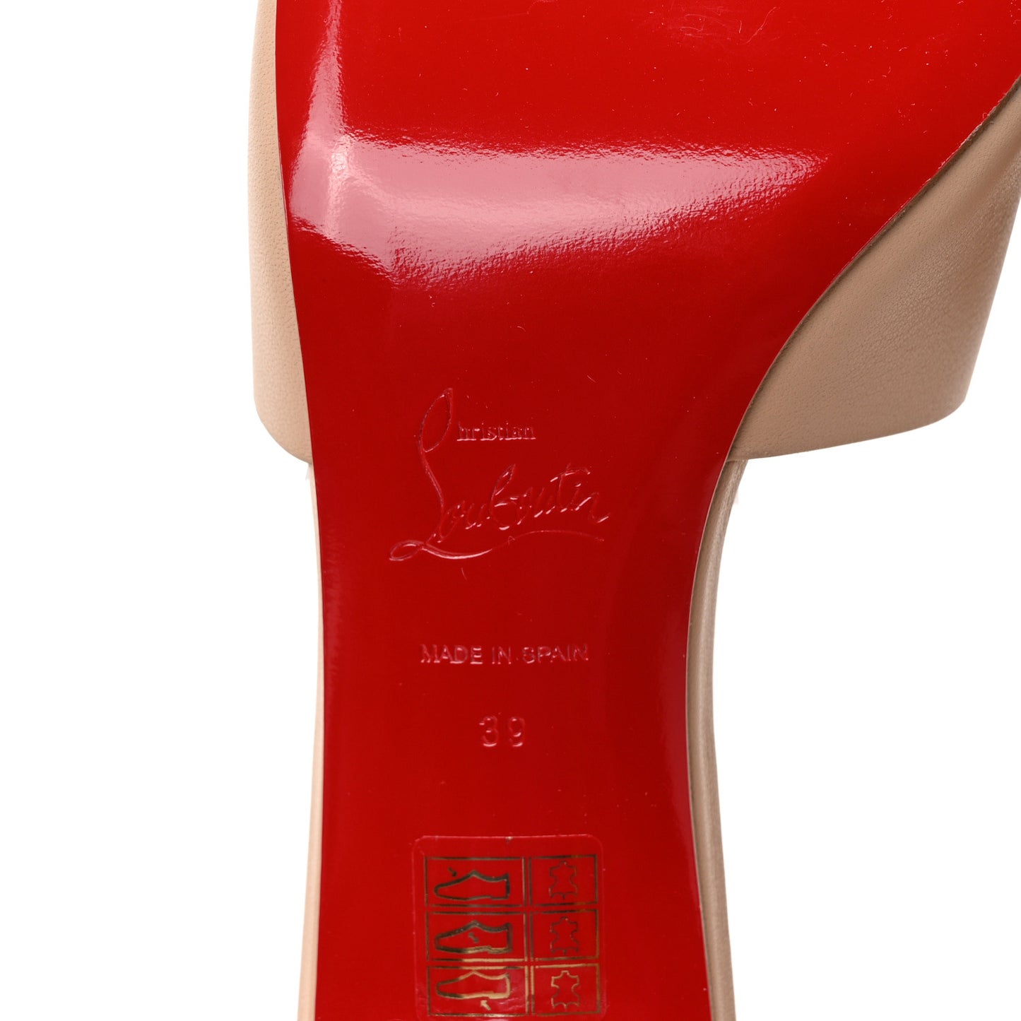 Calfskin Logo Embossed So CL 55 Mule 39 Leche Scuro