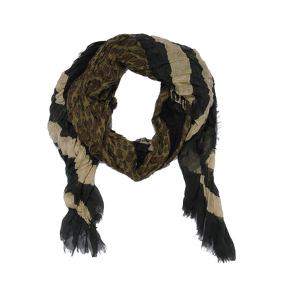 Louis Vuitton Cashmere Silk Leopard V Stole Kaki Vanilla 1 of 7