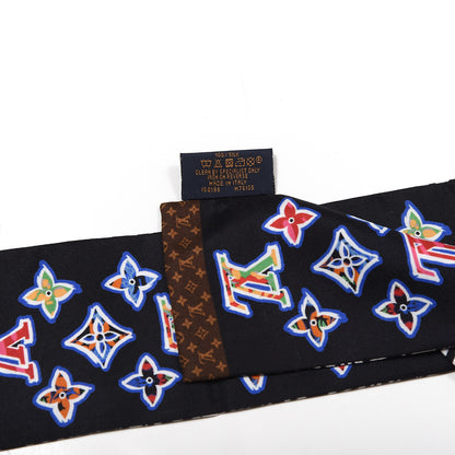 Louis Vuitton Silk Monogram ABC Bandeau Black 3 of 5