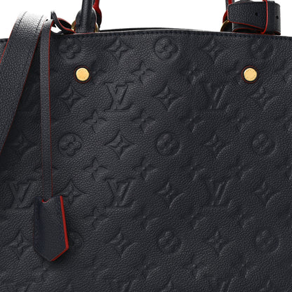 Louis Vuitton Empreinte Montaigne GM Marine Rouge 7 of 9