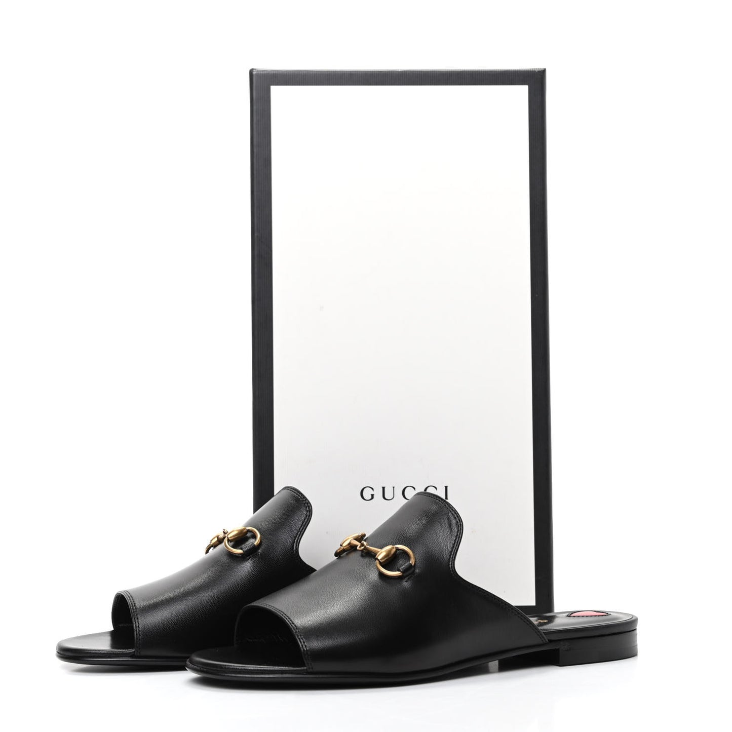 Malaga Kid Horsebit Slide Sandals 36 Black